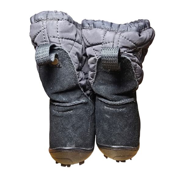 Columbia Suede Moccasin Boots Thermal Reflective Omni Heat Black Waterproof Sz 8 - Picture 5 of 9